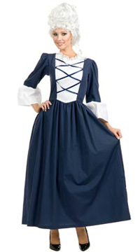 Blue Colonial Lady Dress